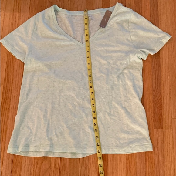 J Crew “vintage cotton” shirt XL heathery green women’s - Picture 2 of 10
